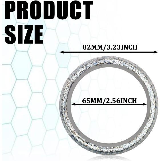 2.5inch/65MM Exhaust Manifold Gasket Seal Manifold Donut Leakproof Muffler Flange Gasket, Graphite Construction Donut Gaskets Seal Muffler Ring