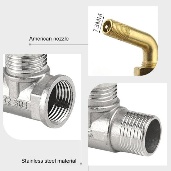 Соединитель для смесителя с защитой от замерзания из нержавеющей стали, наружный смеситель с защитой от замерзания, труба 1/2" 3/4"