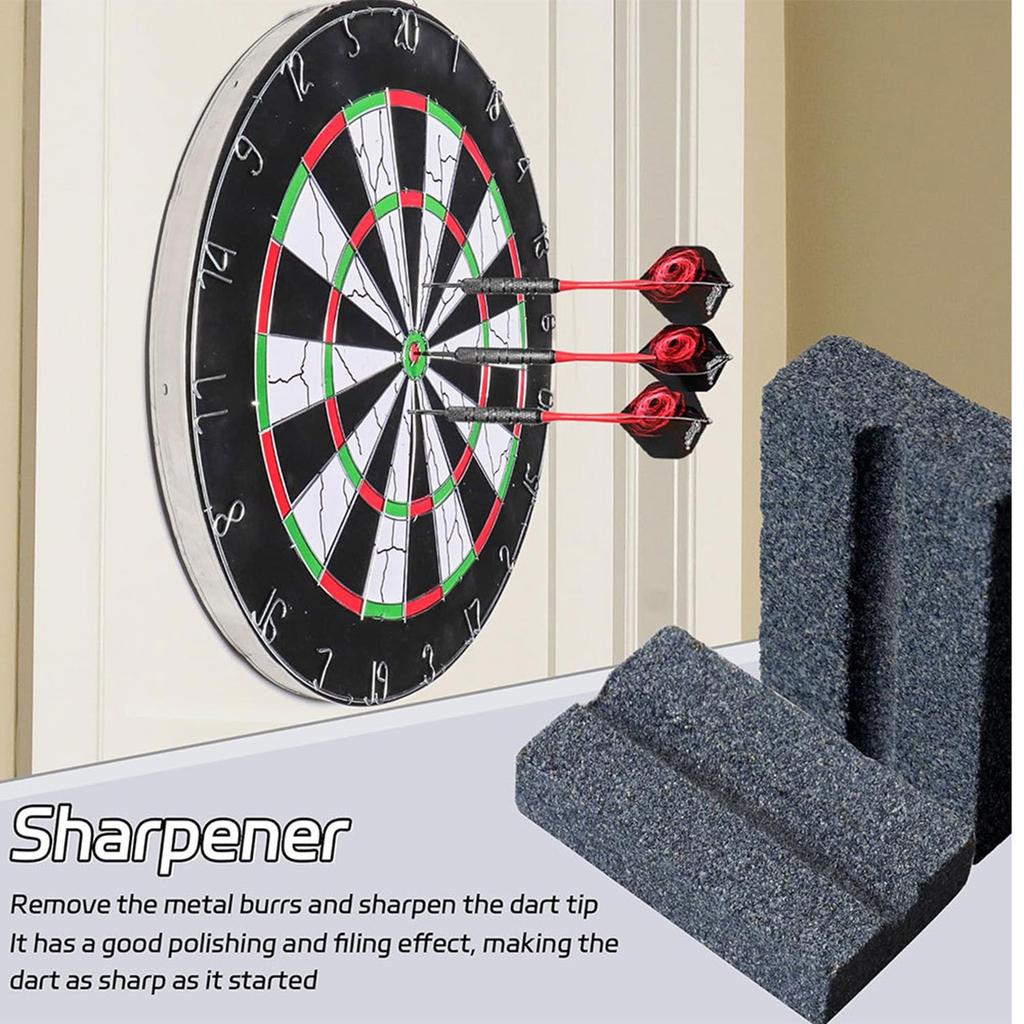 V Shaped Dart Point Sharpener Dart Sharpening Sand Stones Stick Rod Sharpener Dart Grinding Stone Darts Accessories