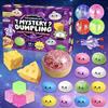 Адвент-календарь с пельмешками с медленным отскоком 24 шт. Мягкие игрушки-сквиши Набор для снятия стресса и тревожности для детей Домашние игры Офис Расслабление