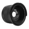 Fisheye Lens 0.35x Super Wide Angle Panoramic Macro 2 in 1 Detachable Lens AF IR Compatible 55mm   2.17in