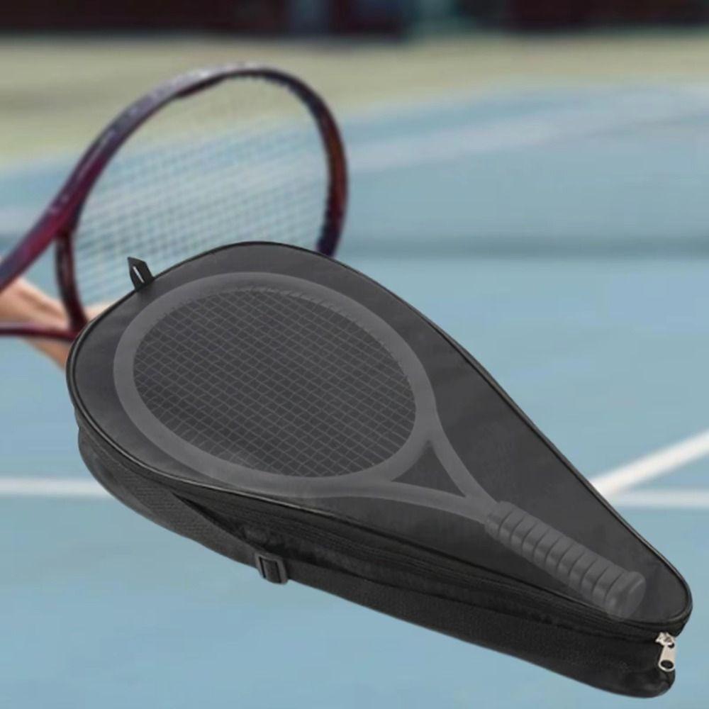 Soft Face Tennis Paddle Bag Adjustable Strap Racket Bag Durable Tennis Shoulder Bags Unisex