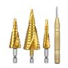 Step Drill Bit Cone Metal Drill Bits Set Multifunction Conical Drill Bit For Metal Titanium Stage Drills Drilling Tools