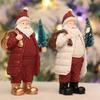 Resin Christmas Figurine Standing Holiday Santa Statue Unique Santa Claus Ornaments  Office Decor
