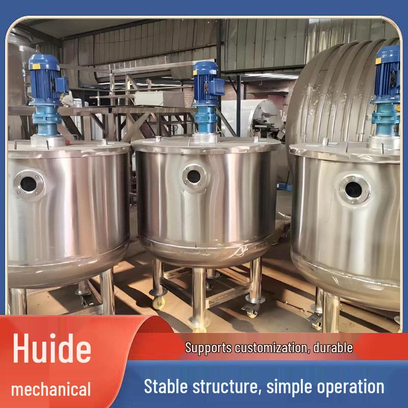 316 Stainless Steel Vertical Mixing/Batching Tank with Steam & Electric Heating