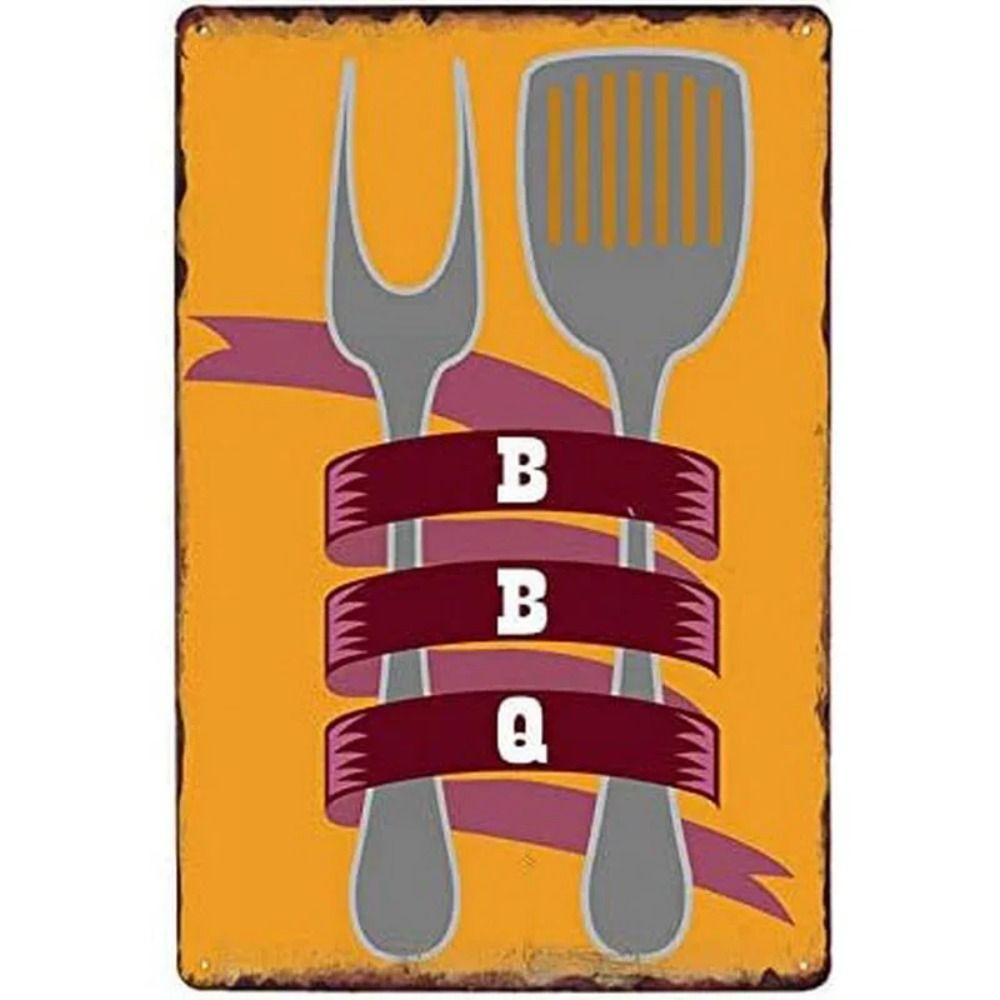 Barbecue BBQ Metal Tin Sign for Cottage 20x30cm