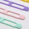 3/5/7/12/18/24Pcs Silicone Cable Tie Earphone Phone Charger Computer Power Cord Bundling Strap Reusable Elastic Wire Management Organizer Wrap