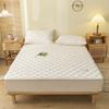 Embossed Desgin Pure Cotton Mattress Cover Anti-Dust Non-Slip Mattress Protector Quilted Fitted Sheet Bed Pad Elastic Bedsheet