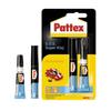 Plastic Glue - Pattex - SOS Super Glue - Ultra Resistant Fast Drying Transparent 2g Plus 4ml