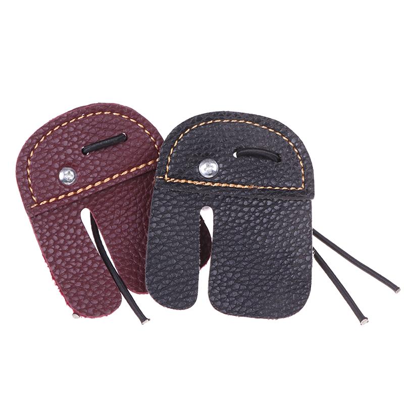 Кожаная защита для пальцев для стрельбы из лука, защитная накладка для перчаток, защита для стрельбы из лука