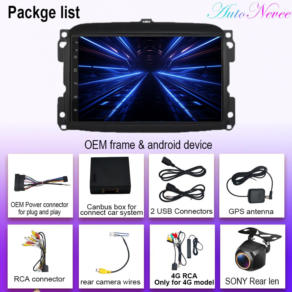 Android 14 For Fiat 500L Egea Doblo 2012-2017 Auto Radio Multimedia Video Player GPS Navigation No 2din DVD Wireless Carplay 4G