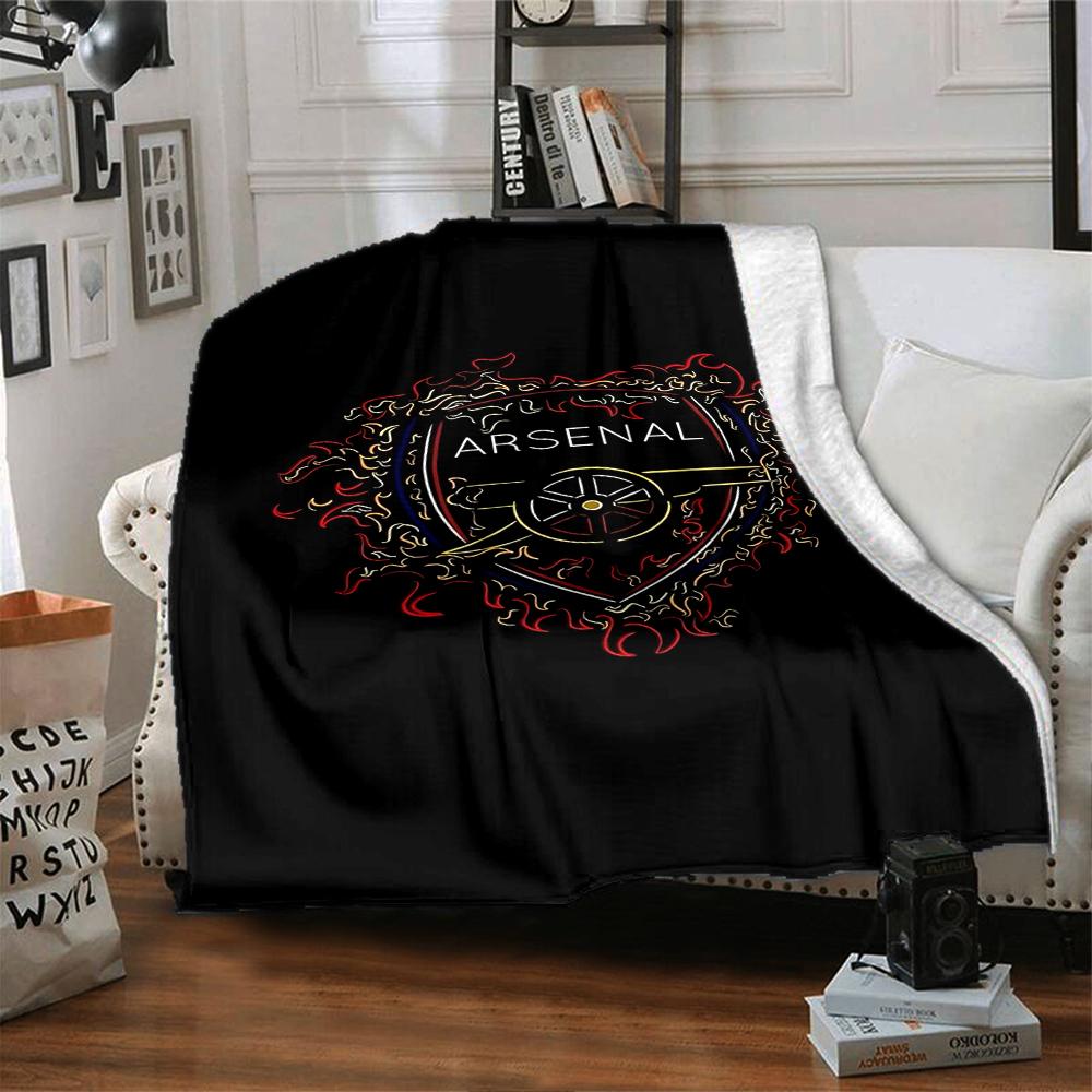 Arsenal Players Celebration Blankets Flannel Printed Breathable Warm Throw Blanket for Home Office Bedspreads 0708a30