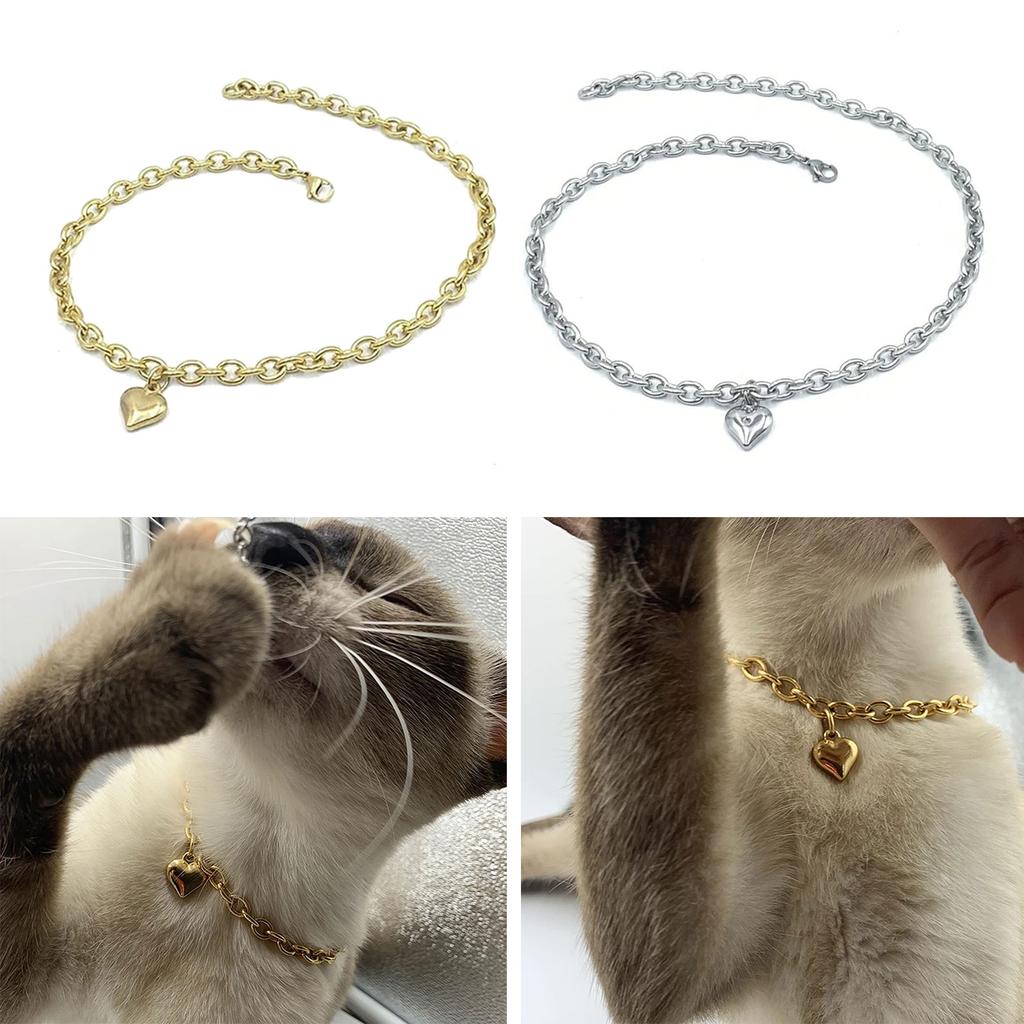 Кошачьи ожерелья Костюм Ошейник Подвеска-сердце Принцесса Ошейник Свадебный фотореквизит Праздничный ошейник Сердце для принцессы