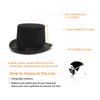 Gentleman Mad Hatter Hat Halloween Party Costume Felt Magician Hat Cap Cylinder Hat for Women Men