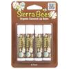 Sierra Bees Органический бальзам для губ, кокос, 4 шт., 0,15 унции (4,25 г) Каждый