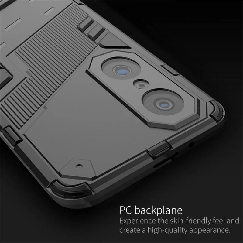 Rugged Armor Shockproof Phone Case For Huawei Nova 9 11 SE 12 Honor 50 70 90 100 Pro Hidden Holder Stand Back Cover