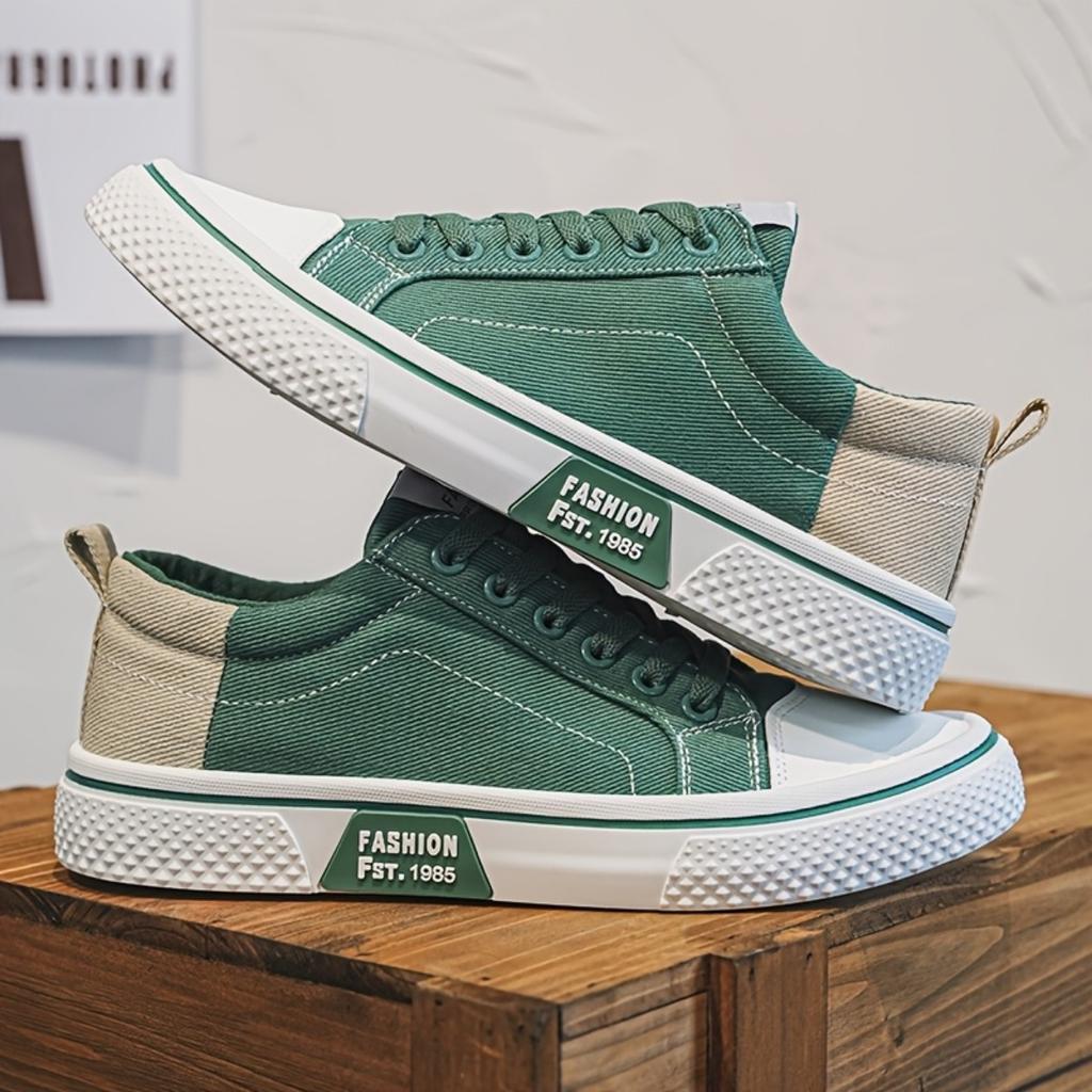 Men's Breathable Fabric Casual Canvas Shoes,Low Top Lace Up Outdoor Sneakers,Fashion Slip On Shoes.