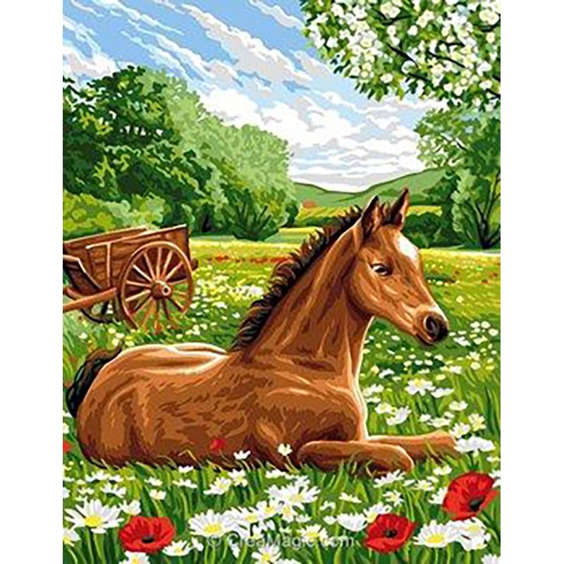 DIY 5d Алмазная вышивка животное вышивка крестиком лошадь алмазная живопись полный круглый стразы мозаика стены книги по искусству подарок домашний декор