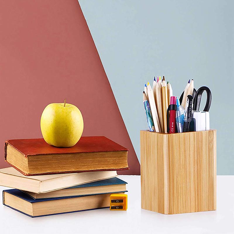 Многофункциональный домашний кабинет, офис, бамбуковые держатели для ручек, настольный органайзер, настольный органайзер для хранения карандашей, канцелярские принадлежности