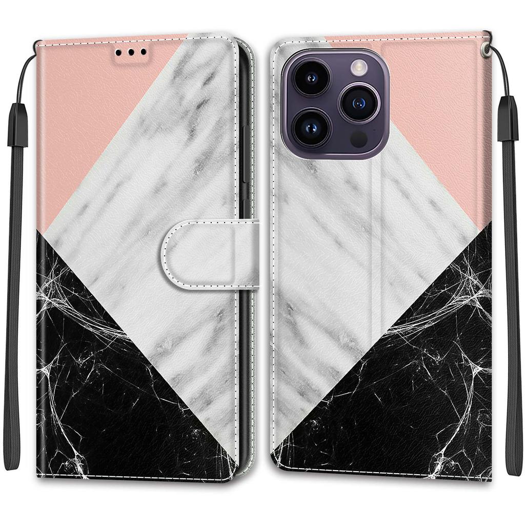 Роскошный окрашенный кожаный чехол-кошелек в стиле книги, защитный чехол для iPhone 16 15 14 13 12 Pro Max 15Pro 16Pro iPhone11