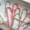 5Pieces Festival Plastic Candy Canes Ornament for Christmas Tree Assorted Color Christmas Party Supplies Decoration