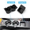 Black Beige Gray Carbon Fiber Car Front Center Console  Drink Water Cup Holder Storage Coin Tray Box For BMW 3 Series E46