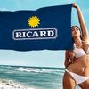 R-Ricards Логотип Микрофибра Пляжное полотенце Впитывающее Быстросохнущее Мягкое Йога Плавание Курорт Альпинизм Полотенце