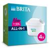 Water Filter - BRITA - MAXTRA Pro - 4 Units - White Plastic - For Hot and Cold Beverages