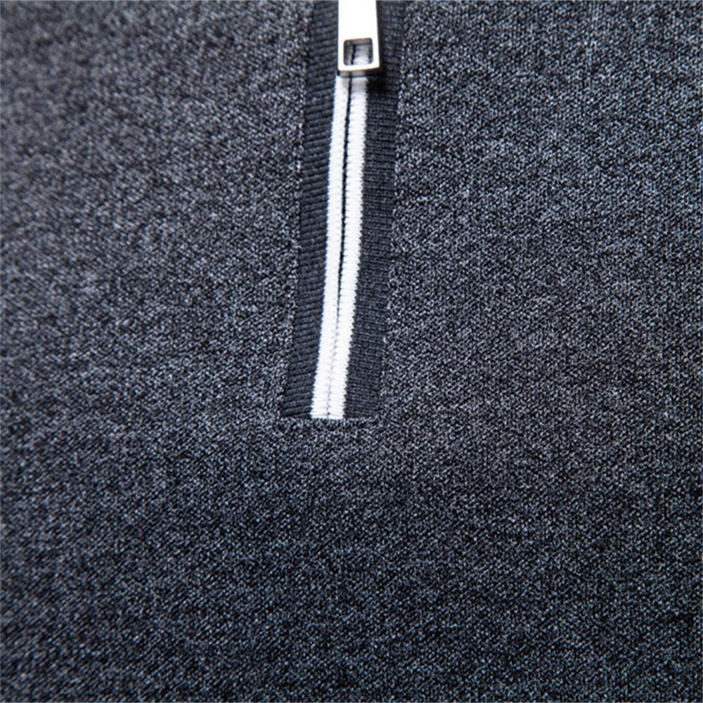 2026 Men's Polo Shirts Cotton Blend Short Sleeve Solid Color Zippered Polo Soft Breathable Casual Polo Shirt for Men