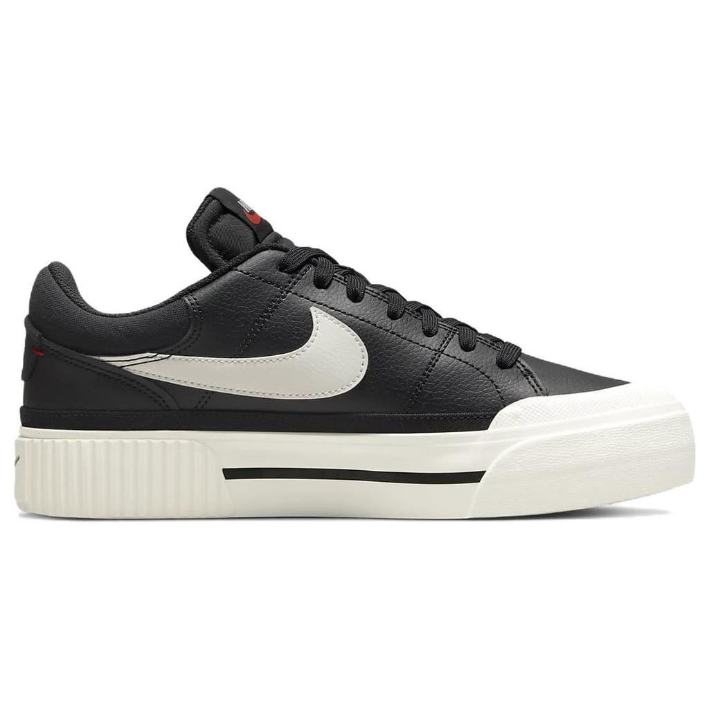 Nike Женские кроссовки Court Legacy Lift Black Sail White Team-Orange DM7590-001