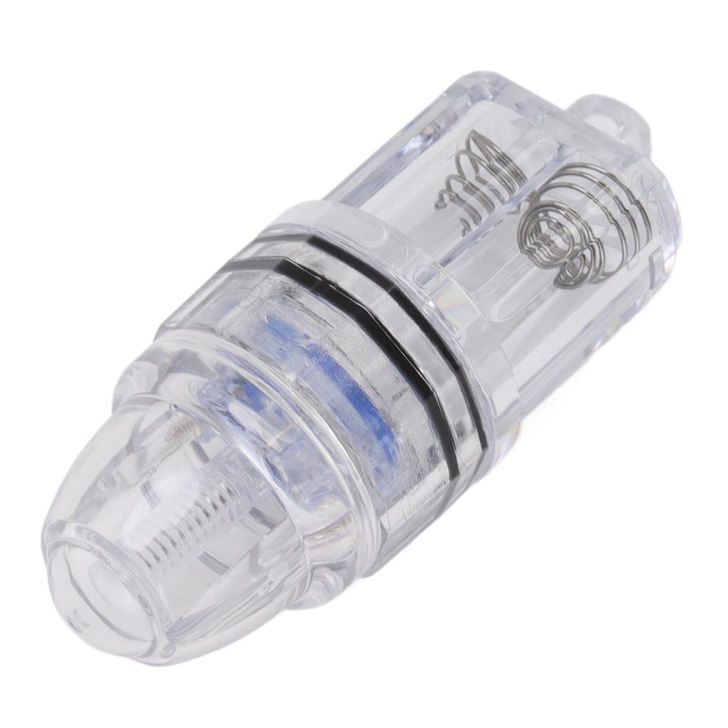 Deep Drop Fishing Light Transparent Plastic AA Battery Powered LED Fishing Light for Trolling Sea Freshwater Blue