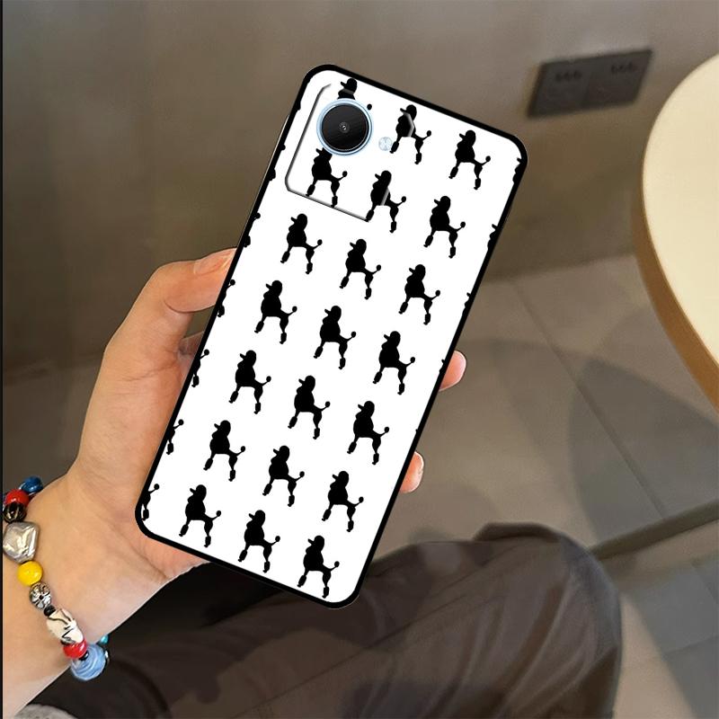 Poodle Dog Case For Realme C53 C55 C51 C25 C63 C61 C65 C67 C71 C75 GT6 GT7 Pro 11 12 13 14 15 Pro Plus