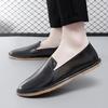 2025 Spring Autumn New Flat Comfort Loafers Fashion Brand Men's Leather Casual Shoes Versatile Men's Park Walking Shoes