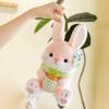 Розовая маленькая белая кукла-кролик, кукла для автомата с игрушками, детский подарок, плюшевая игрушка кролик Айни, кукла-морковка, кукла для автомата с ножницами