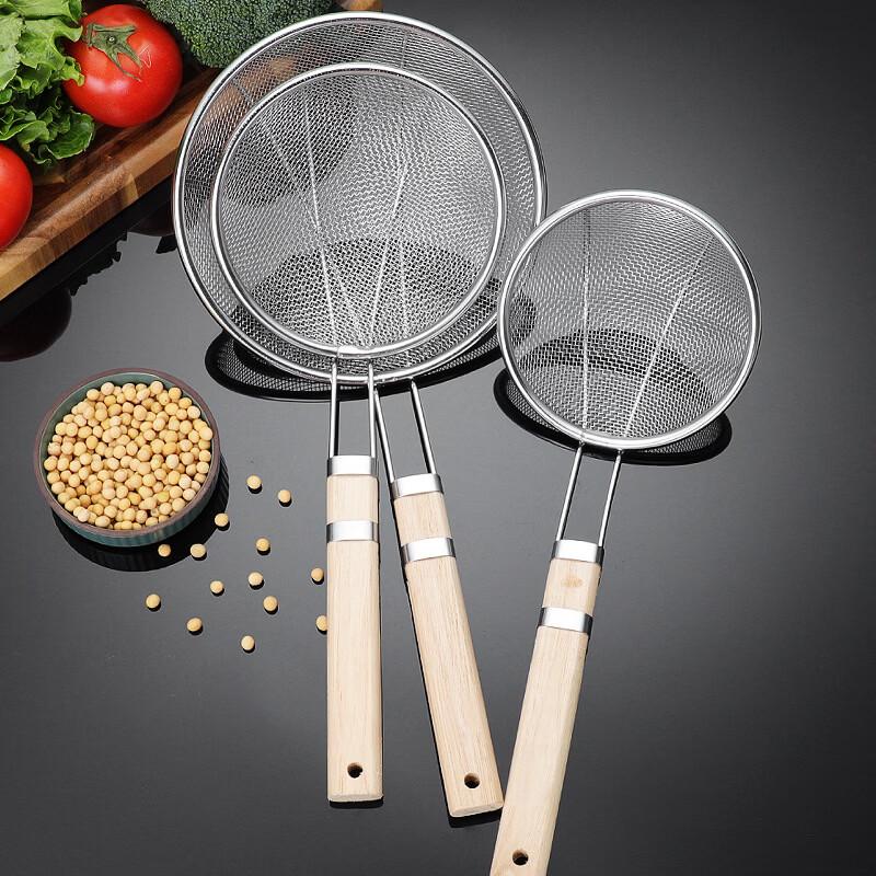 Ruhan 16cm Stainless Steel Mesh Skimmer (3-Pack)