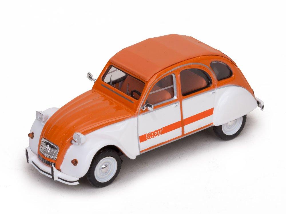 Citroen 2 CV4 Dark Model Vitesse Spot, Orange/White, 1976, Car, Ready-made, 143