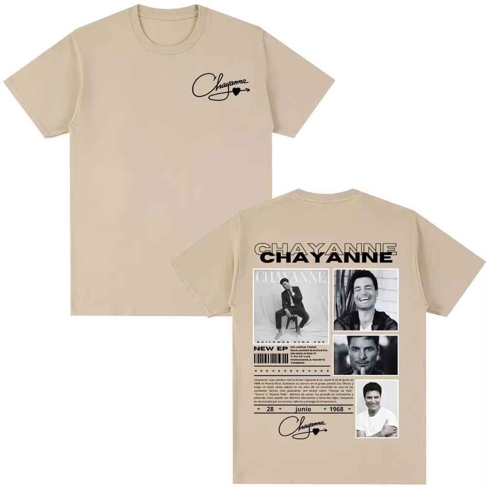 Chayanne Bailamos Otra Vez Тур Альбом Футболка Мужская Женская Модная Одежда Футболки Повседневные Оверсайз Футболки