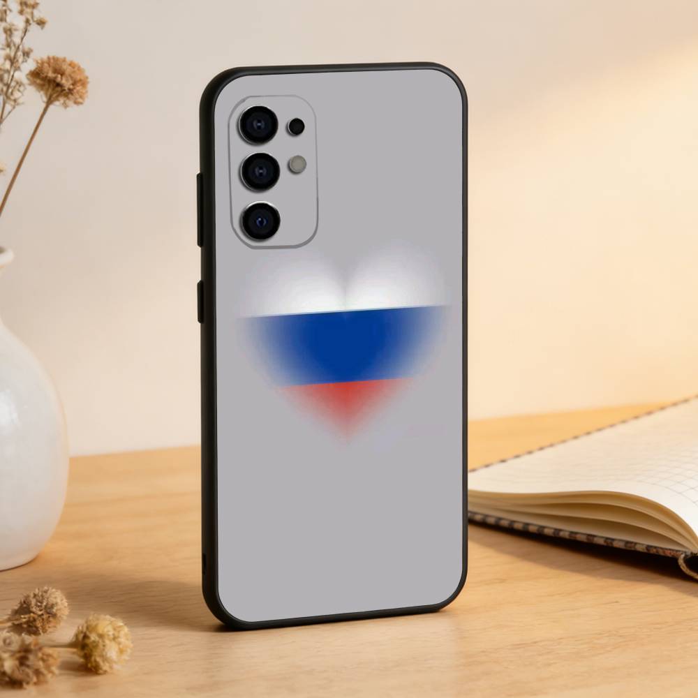 Russia F-Flag Phone Case Black Silicone Soft For Samsung S25,S24,S21,S22,S23,S30,Ultra,S20,Plus,Fe,Lite