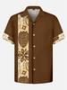 Hawaiian shirt new men's large size 1D printing fashion casual and comfortable Cuban collar button-down cardigan