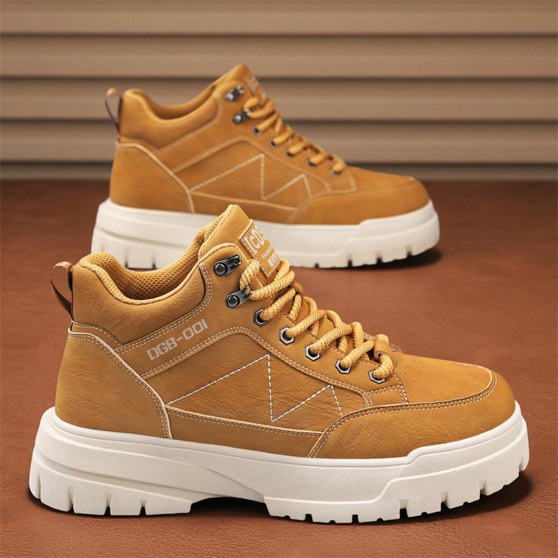 New Fashion Autumn And Winter Men's Low Top Martin Boots Students Male Boys Trending Soft Sole Work Shoes Labor Protection Martin Sneakers