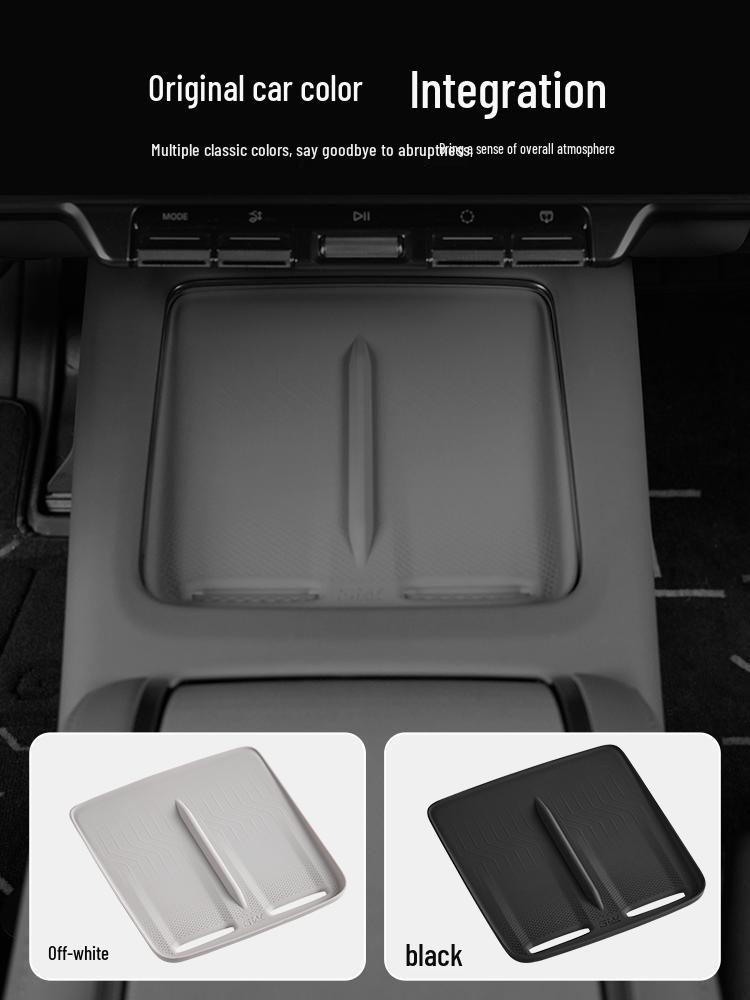 Силиконовая противоскользящая защитная накладка на центральную консоль Zeekr 7X с поддержкой беспроводной зарядки