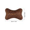Car Neck Pillow For Driving 2 Pieces Breathable Vehicle Cushion Leopard Print Car Seat Neck Pillow With Adjustable Strap For