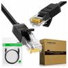 Ugreen Kabel Przewód Internetowy Sieciowy Ethernet Patchcord Rj45 Cat 6 Utp 1000Mbps 1M Czarny (20159)