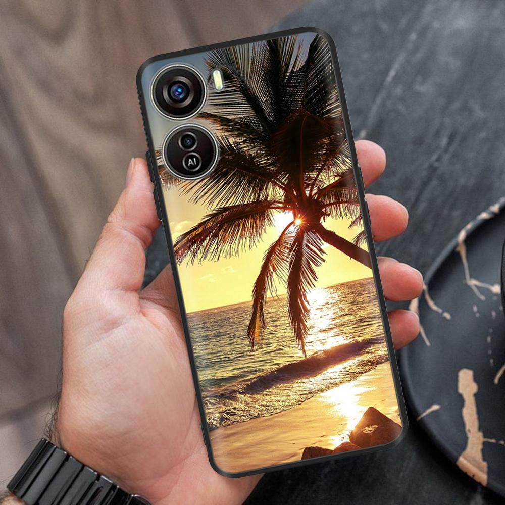 For ZTE Blade V50 Design Case Cartoon Soft TPU Cover for ZTE Blade V50 Design 5G Case Flower Silicone Case V50Design 4G Bumper
