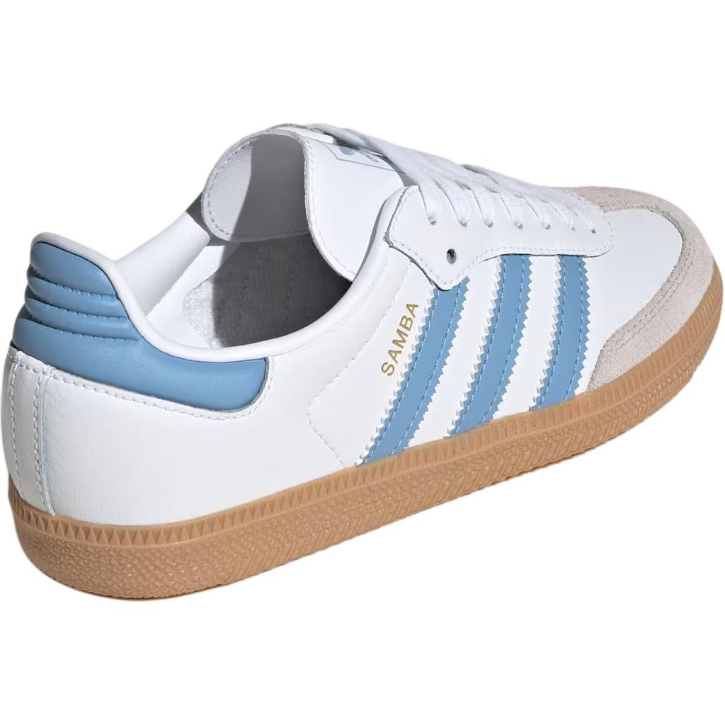 adidas Кроссовки Samba OG J Белый Пепельный Синий Детские Облачно-Белый Резина JQ2832