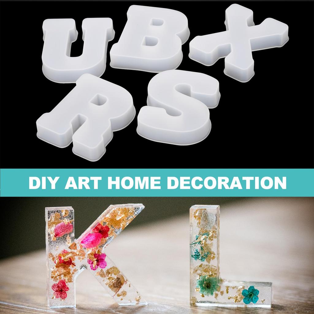 Uxcell заглавные буквы смоляная формовка заглавные буквы английский алфавит силиконовая форма слово знак искусство DIY ремесло украшение для вечеринки 26 штук AZ