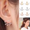 1 Pair Women Earrings Attractive Jewelry Gift Mini Women Rhinestone Ear Studs for Wedding