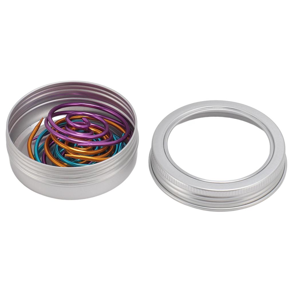 9Pcs Spiral Cable Knitting Needle Metal Circular Knitting Needle Cable Needle Shawl Pin with