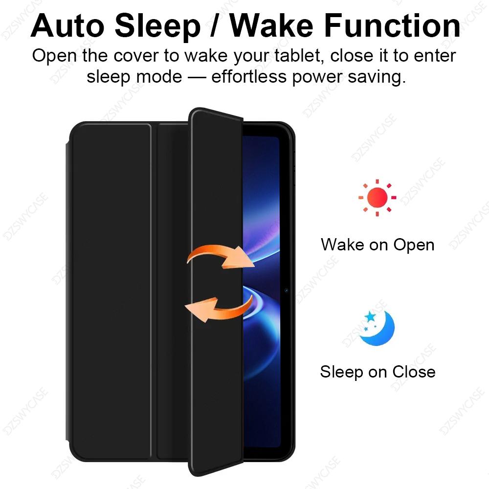 Trifold Stand Case For Redmi Pad 2 SE 9.7 inch 2026, Xiaomi Redmi Pad 2 SE 9.7,With Auto Sleep/Wake TPU Silicone Soft Back Cover