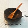 Coconut shell bowl, natural, Hainan, creative, Vietnamese old coconut shell bowl spoon set, dried fruit candle bowl